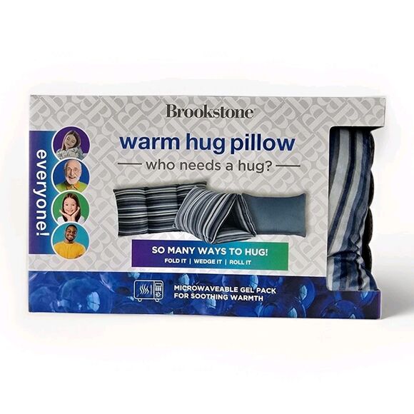 Brookstone HUG'ZZZ Soft Pillow - Microwaveable Gel Pack for Warming Sensation - Picture 2 of 6